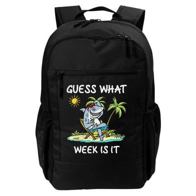 Funny Shark 2024 Week Guess What Week Is It Shark Lover Gift Daily Commute Backpack