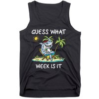 Funny Shark 2024 Week Guess What Week Is It Shark Lover Gift Tank Top