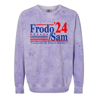 Frodo Sam 2024 Funny Movie Quote Colorblast Crewneck Sweatshirt