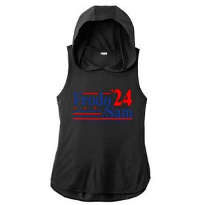 Frodo Sam 2024 Funny Movie Quote Ladies PosiCharge Tri-Blend Wicking Draft Hoodie Tank