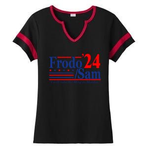 Frodo Sam 2024 Funny Movie Quote Ladies Halftime Notch Neck Tee