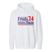 Frodo Sam 2024 Funny Movie Quote Garment-Dyed Fleece Hoodie