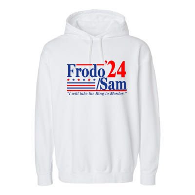 Frodo Sam 2024 Funny Movie Quote Garment-Dyed Fleece Hoodie