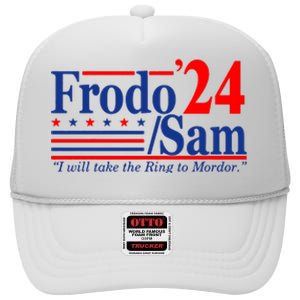 Frodo Sam 2024 Funny Movie Quote High Crown Mesh Back Trucker Hat