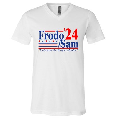 Frodo Sam 2024 Funny Movie Quote V-Neck T-Shirt