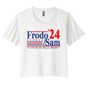 Frodo Sam 2024 Funny Movie Quote Women's Crop Top Tee