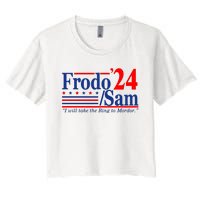 Frodo Sam 2024 Funny Movie Quote Women's Crop Top Tee