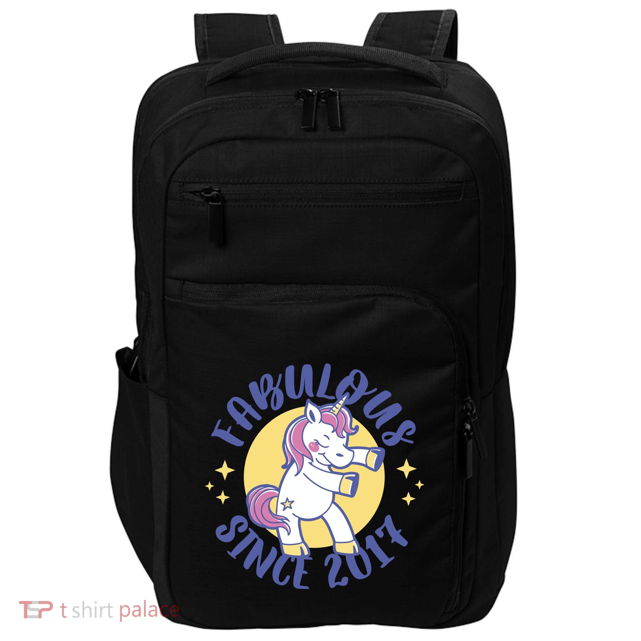 Fabulous Since 2017 Unicorn Cute Birthday Impact Tech Backpack