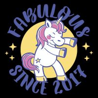 Fabulous Since 2017 Unicorn Cute Birthday Backpack