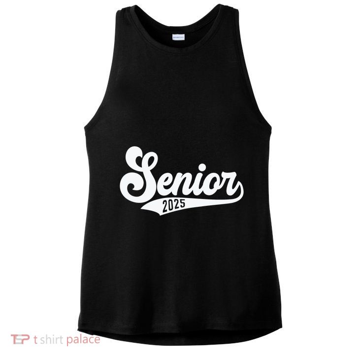 Funny Senior 2025 Ladies PosiCharge Tri-Blend Wicking Tank