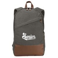 Funny Senior 2025 Cotton Canvas Backpack