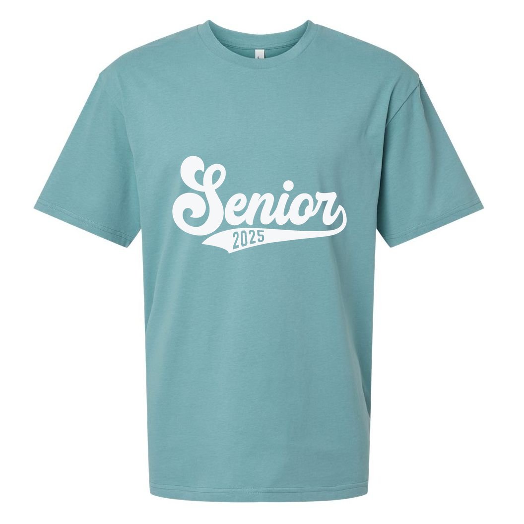 Funny Senior 2025 Sueded Cloud Jersey T-Shirt