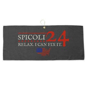 Funny Spicoli 24 Spicoli 2024 Relax I Can Fix It Large Microfiber Waffle Golf Towel