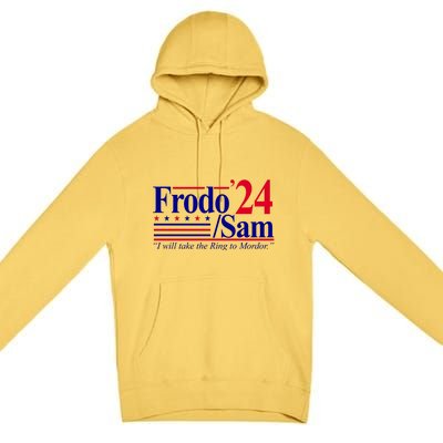 Frodo Sam 2024 I Will Take The Ring To Mordor Premium Pullover Hoodie