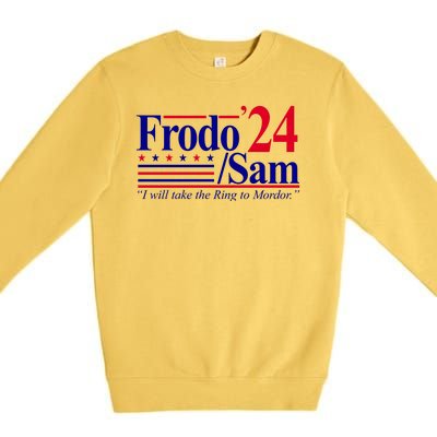 Frodo Sam 2024 I Will Take The Ring To Mordor Premium Crewneck Sweatshirt