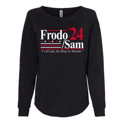 Frodo Sam 2024 I Will Take The Ring To Mordor Womens California Wash Sweatshirt