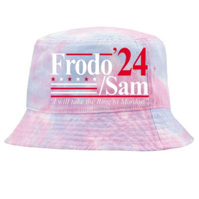 Frodo Sam 2024 I Will Take The Ring To Mordor Tie-Dyed Bucket Hat