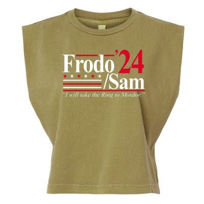 Frodo Sam 2024 I Will Take The Ring To Mordor Garment-Dyed Women's Muscle Tee