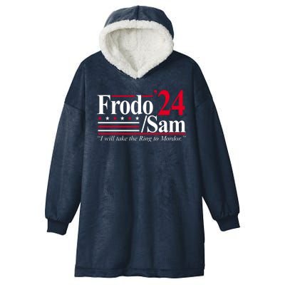 Frodo Sam 2024 I Will Take The Ring To Mordor Hooded Wearable Blanket