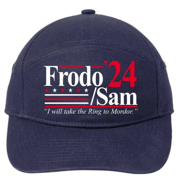 Frodo Sam 2024 I Will Take The Ring To Mordor 7-Panel Snapback Hat