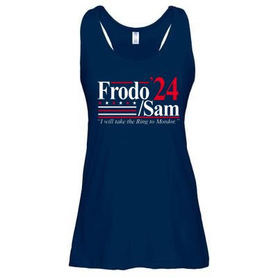 Frodo Sam 2024 I Will Take The Ring To Mordor Ladies Essential Flowy Tank