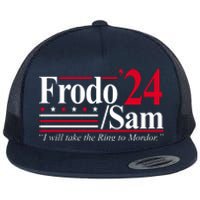 Frodo Sam 2024 I Will Take The Ring To Mordor Flat Bill Trucker Hat