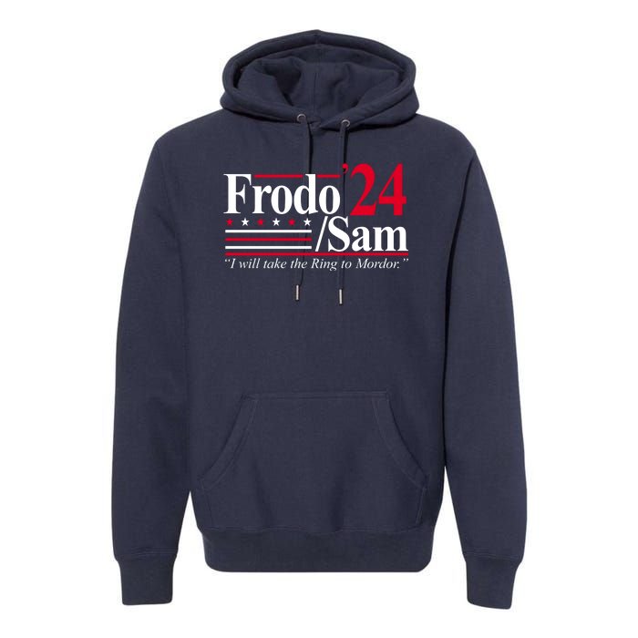 Frodo Sam 2024 I Will Take The Ring To Mordor Premium Hoodie