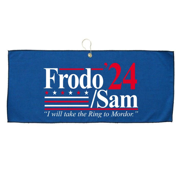 Frodo Sam 2024 I Will Take The Ring To Mordor Large Microfiber Waffle Golf Towel