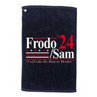 Frodo Sam 2024 I Will Take The Ring To Mordor Platinum Collection Golf Towel