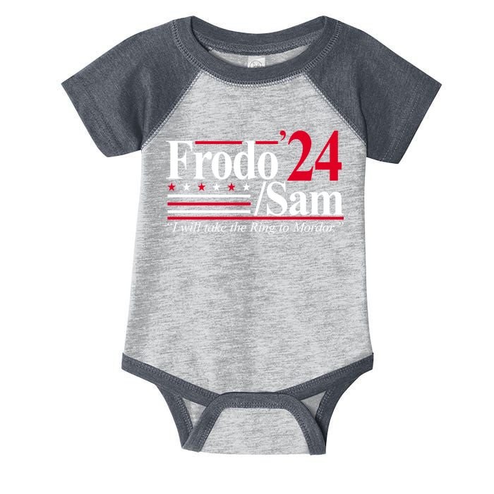 Frodo Sam 2024 I Will Take The Ring To Mordor Infant Baby Jersey Bodysuit