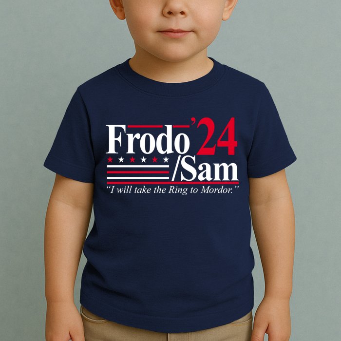 Frodo Sam 2024 I Will Take The Ring To Mordor Toddler T-Shirt
