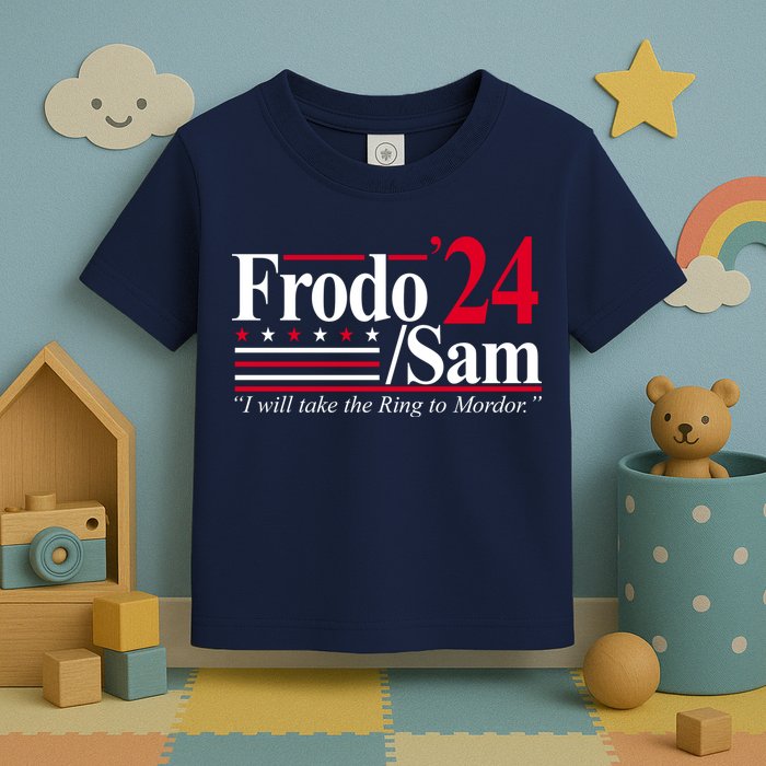 Frodo Sam 2024 I Will Take The Ring To Mordor Toddler T-Shirt