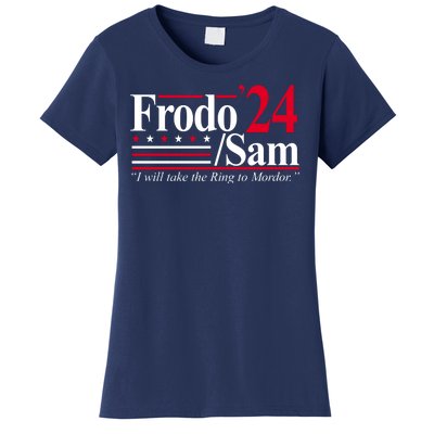 Frodo Sam 2024 I Will Take The Ring To Mordor Women's T-Shirt