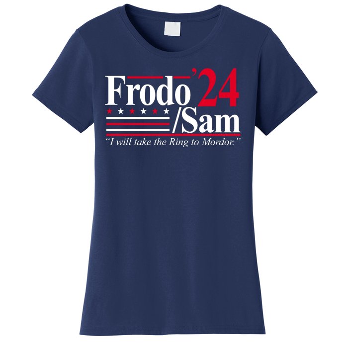 Frodo Sam 2024 I Will Take The Ring To Mordor Women's T-Shirt