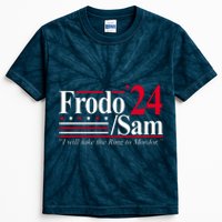 Frodo Sam 2024 I Will Take The Ring To Mordor Kids Tie-Dye T-Shirt