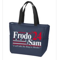 Frodo Sam 2024 I Will Take The Ring To Mordor Zip Tote Bag