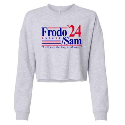 Frodo Sam 2024 I Will Take The Ring To Mordor Cropped Pullover Crew