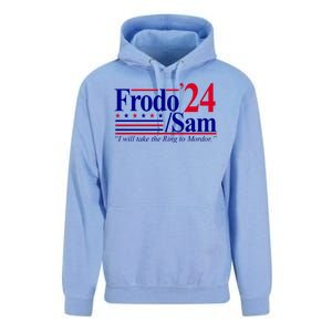 Frodo Sam 2024 I Will Take The Ring To Mordor Unisex Surf Hoodie