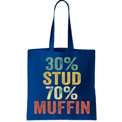 Funny Sarcastic 30% Stud 70% Muffin Retro Dad Father Figure Gift Bag