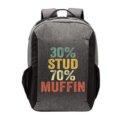 Funny Sarcastic 30% Stud 70% Muffin Retro Dad Father Figure Gift Vector Backpack