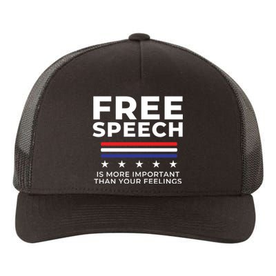 Free Speech Anti Cancel Culture Yupoong Adult 5-Panel Trucker Hat