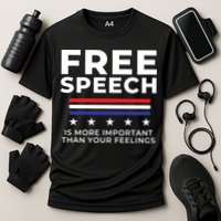 Free Speech Anti Cancel Culture Cooling Performance Crew T-Shirt