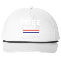 Free Speech Anti Cancel Culture Snapback Five-Panel Rope Hat