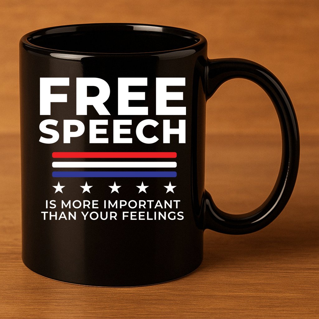 Free Speech Anti Cancel Culture 11oz C Handle Ceramic Mug