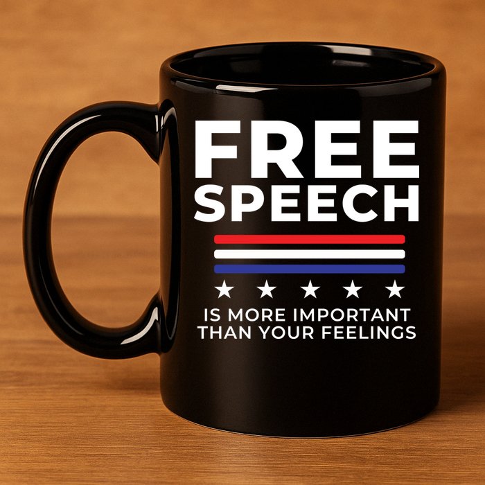 Free Speech Anti Cancel Culture 11oz C Handle Ceramic Mug
