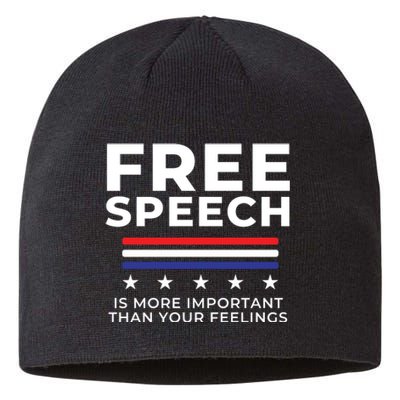 Free Speech Anti Cancel Culture Sustainable Beanie