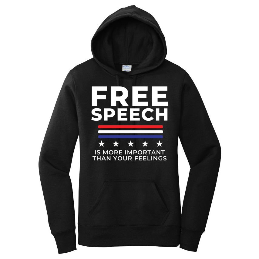 Free Speech Anti Cancel Culture Women's Pullover Hoodie