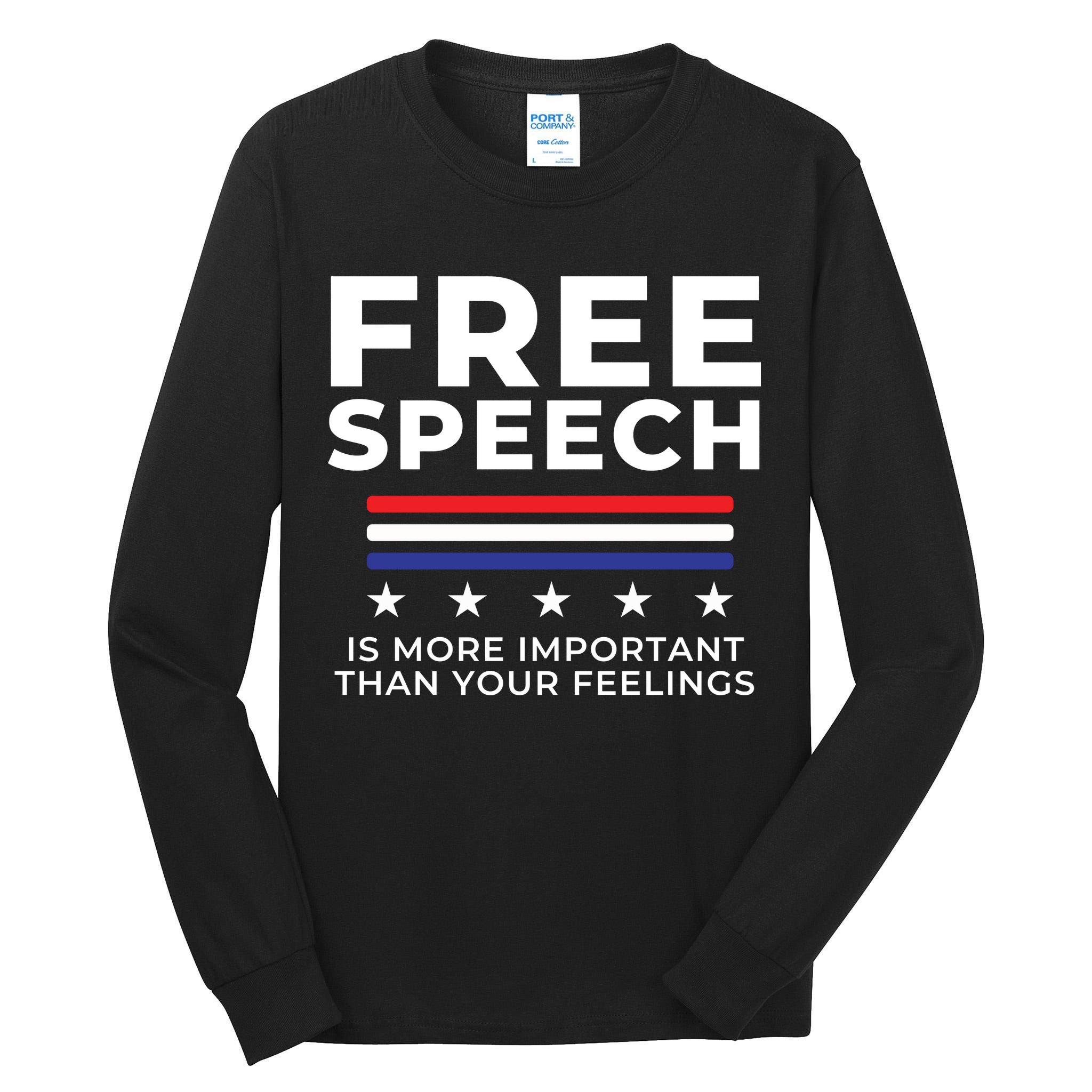 Free Speech Anti Cancel Culture Tall Long Sleeve T-Shirt