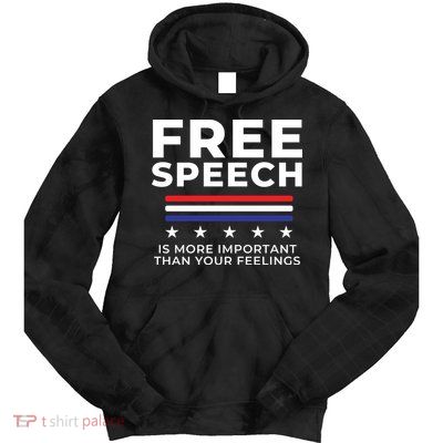 Free Speech Anti Cancel Culture Tie Dye Hoodie