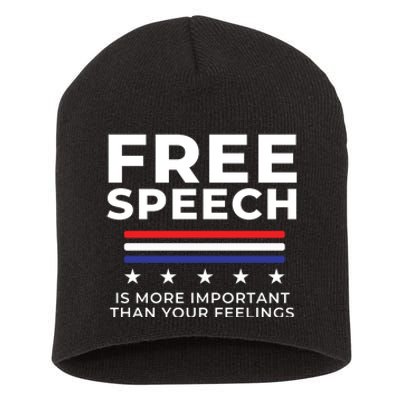 Free Speech Anti Cancel Culture Short Acrylic Beanie